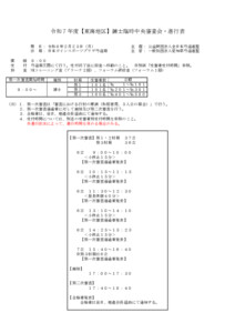 令和７年度【東海地区】錬士臨時中央審査会_進行表